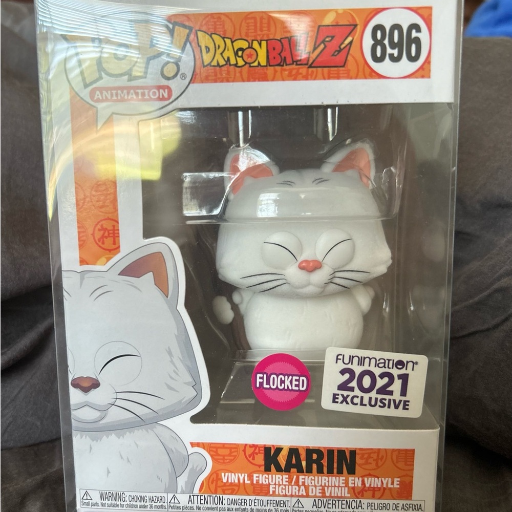 2021 Funimation Flocked Exclusive Karin Dragonball-Z Funko Pop